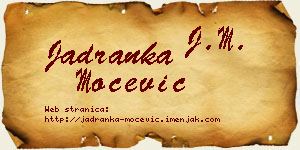 Jadranka Močević vizit kartica